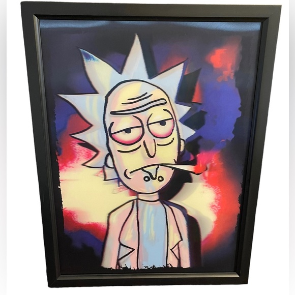 📦 New Rick and Morty 420 Framed 3D Lenticular Poster / Picture - Picture 4 of 5